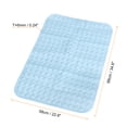 thumbnail image 2 of Uxcell Bath Tub Shower Mats, 34.6" x 22.8" Non Slip Mat for Tub Bathroom Blue, 2 of 5