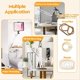 thumbnail image 3 of White Adjustable Embroidery Hoop Stand for Handwork, 3 in 1 Hoop, 3 of 5