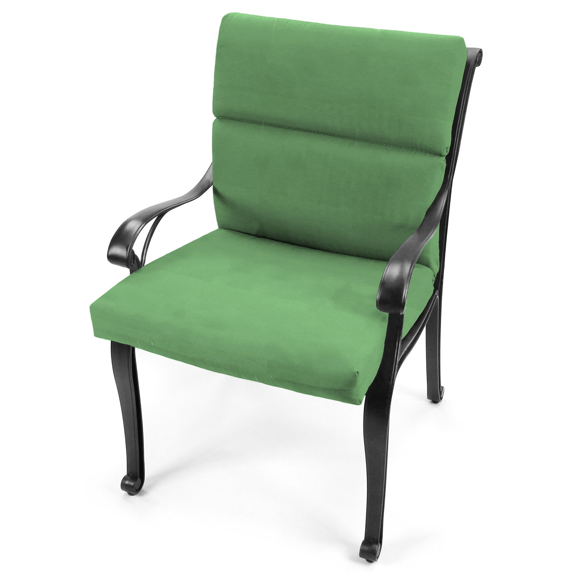 44" x 22" Rectangular Outdoor Chair Cushion with Ties and Hanger Loop