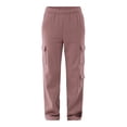 thumbnail image 3 of No Boundaries Cargo Fleece Joggers, 30'' Inseam, Women’s and Women’s Plus, 3 of 5