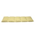 thumbnail image 2 of Yellow Floor Pillow Lounger Cover, Yellow Tropical Exotic Pineapple Fruit Pattern with Dots Little Circles, Nap Mat Printed Fabric Case for 5 Pillows, 88" x 36", White and Yellow, by Ambesonne, 2 of 5