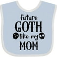 thumbnail image 3 of Inktastic Future Goth Like My Mom with Skulls Boys or Girls Baby Bib, 3 of 4