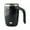 Z-Black, variant on Stainless Steel Double-Walled Insulated Coffee Mug Heat-Resistant, Rotating Lid with Controllable Cooling, for Tea, Milk & Daily Use Thermal Coffee Cup, Double-Layered Tea Mug Rotating Lid Mug(C)