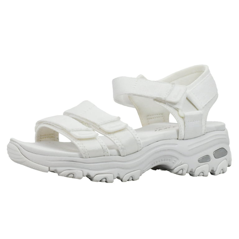 Emuler mammal Fugtig Skechers Women's D-Lites-Fresh Catch Sport Sandal White 7 - Walmart.com