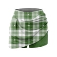 thumbnail image 4 of Huresd Tennis Skirts for Women with Shorts High Waisted Athletic Shorts Tummy Control Golf Skorts for Women with Pockets Green 5XL, 4 of 4
