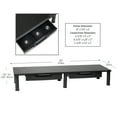 thumbnail image 3 of Mind Reader Large Dual Monitor Stand for Computer Screens with 2 Storage Drawers, Black, 3 of 8