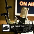 thumbnail image 2 of Eease 10pcs Mic Cable Clips 20mm Microphone Stand Cable Holders Clamp, 2 of 5