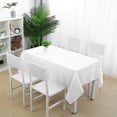thumbnail image 2 of PiccoCasa Tablecloth Dining Table Cover Protector Indoor Snow White 55 x 63 Inch, 2 of 7