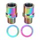 thumbnail image 2 of Nimomo Extensor de Pedal de Bicicleta de 20mm, adaptadores de Pedales de Ciclismo de aleación de Titanio, espaciadores de Pedal, husillo extendido para Bicicleta de montaña(Vistoso), 2 of 5