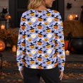 thumbnail image 6 of Halloween Cardigan for Women Cute Halloween Pumpkin Womens Cardigan Sweaters Button Knit Cropped Long Sleeve Fall Holiday Plus Size Tunic Sweater Purple Pink 4XL, 6 of 6