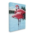thumbnail image 4 of Stupell Industries Flamingos Balancing on Shore Animals & Insects Painting Gallery Wrapped Canvas Art Print Wall Art, 24 x 30, 4 of 8