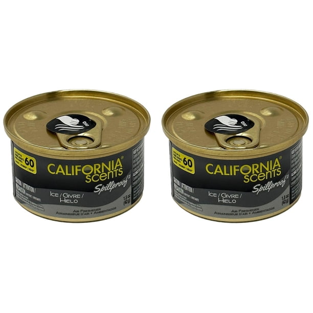 Ambientador California Scents orgánico a prueba de derrames, 45 ml (2 veces)