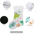thumbnail image 7 of SKYSONIC Christmas Stocking Personalized Dinosaur Large Candy Stocking Hanging Gift Xmas Stockings Decoration 1 PC for Family Holiday Party Ornaments Decor Fireplace, 7 of 7