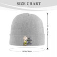 thumbnail image 4 of Peanuts Charlie Brown Mis ansiedades Tengo ansiedades Snoopy Gorros Gorro tejido Gorro femenino Masculino Gorros de calle elásticos, 4 of 5