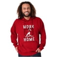 thumbnail image 3 of Baseball Athlete Work From Homebase Hoodie Hooded Sweatshirt Men Brisco Brands 5X, 3 of 6