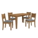 thumbnail image 1 of Juego Comedor Kappesberg 1.6m con 4 Sillas Cora Canela/Gris, 1 of 8