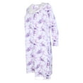 thumbnail image 4 of JEFFRICO Womens Long Sleeve Cotton Blend Nightgowns Pintucked Sleepwear Soft Pajama Dress Nightshirts, 4 of 5
