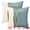 Blue, variant on Unique Bargains Velvet Soft Square Pillow Covers Pack of 2 Yellow 18" x 18"