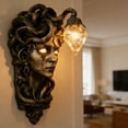 thumbnail image 2 of Large Medusa Wall Lamp,Mythical Greek God Sculpture with Glow,Accent Matte for Living Room,Bedroom (Wall Mounted Ambient Light), 2 of 6