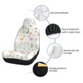 thumbnail image 6 of Pofeuu Wildflower Watercolor 2 Print Automotive Car Seat Covers Flat Cloth Full Set Seat Covers,Car Seat Covers front seats for Cars Trucks and SUVs-2 PCS, 6 of 9
