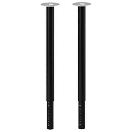 Adjustable Leg (Set of 2) Black Steel