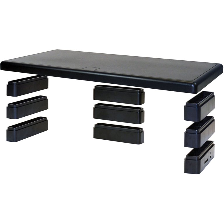 DAC Stax Ergonomic Height Adjustable Monitor Stand with 2 USB Ports - 66 lb Load Capacity - 4.8 DAC Stax Ergonomic Height Adjustable Monitor Stand with 2 USB Ports - 66 lb Load Capacity - 4.8