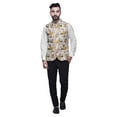 thumbnail image 4 of Atasi Artistic Printed Nehru Jacket Mens Bandhgala Ethnic Jacket Party Wear Wedding Clothing-X-Large, 4 of 6
