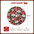 thumbnail image 2 of Sikiie Skull and Roses Nativity Christmas Tree Skirt, Jesus Christian Winter Holiday Tree Mat Decoration(30-48IN)30", 2 of 6