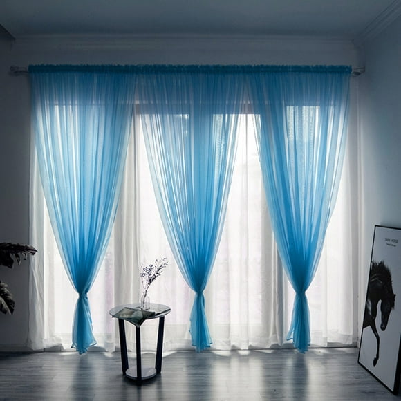 Clearance!npkgvia Sheer Curtains,Window Curtains,Leaves Sheer Curtain Tulle Window Treatment Voile Drape Valance 1 Panel Fabric,Living Room Decor