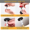 thumbnail image 5 of 4 Pack Headboard Stoppers, Adjustable Threaded Bed Frame Anti-shake Tool Bed Wall Stopper, Prevent Rocking Headboard, 5 of 5
