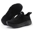 thumbnail image 3 of AVW Womens Non Slip Work Shoes Water Resistant Walking Sneakers Food Service Chef Kitchen Shoes Black, 3 of 6