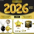 thumbnail image 4 of KatchOn, New Years Eve Party Supplies 2026 - Huge, Set of 76 | Black and Gold Happy New Year Banner, 2026 Balloon Numbers | New Year Foil Balloons, New Years Photo Booth Props | NYE Decorations 2026, 4 of 9