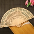 Folding Hand Fans Custom Engraved Summer Wedding Fans Wooden Fans Party Bridal Shower Gifts For