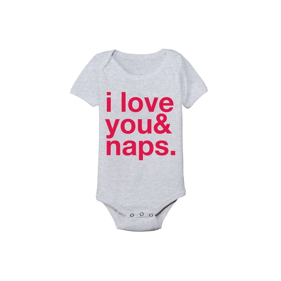 Instant Message - I Love You & Naps - Infant Baby One Piece