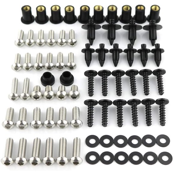 Xitomer Ensemble Complet de Boulons de Carénage en Acier Inoxydable, Compatible avec KAWASAKI ZX-10R 2011 2012 2013 2014 2015 2016 2017 2018,