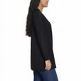 thumbnail image 2 of Gloria Vanderbilt Women's Open Front Super Soft Lightweight Cardigan-Black / XXL, 2 of 6