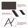 thumbnail image 5 of FDW 3 Pieces Wicker Patio Set Foldable Chair for Yard Lawn No Assembly Needed ,Brown, 5 of 7