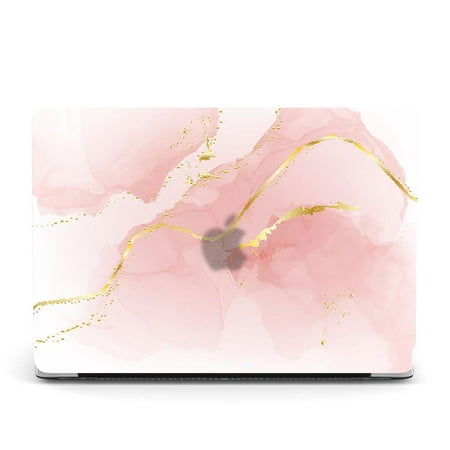 MacBook Pro 16 Inch Case, for MacBoMacBook Pro 16 2020 A2141, GMYLE Cute Snap on Plastic Hard Shell Case Cover (Golden Pink Blush)