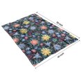 thumbnail image 4 of Pioneer Flower Floral Print Pattern Blanket,Comfortable Soft Flannel Throw Blanket,All Season,Warm Lightweight Blankets for Sofa Bed Couch Living Room Chair,40"x50", 4 of 4