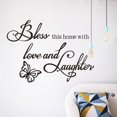 thumbnail image 1 of PVCS BLESS Wall Art Removable Home Vinyl Window Wall Stickers Decal Decor for Home Decor, 1 of 3