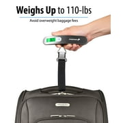 Stainless Steel Digital Luggage Scale with Tare Function and 110lb/50kg Capacity - Silver -2 pack
