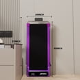 thumbnail image 2 of Yagud Walking Pad Treadmill with Handle Bar & 5% Incline, Foldable Portable Treadmill for Running, Small Under Desk Treadmill for Home, Purple, 2 of 9