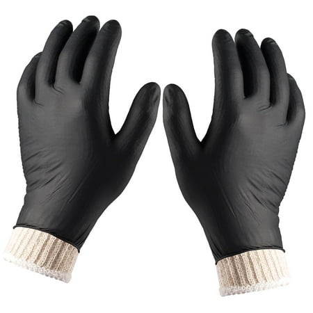 Coolnut BBQ Gloves Set: 4 Cotton Liner Gloves and 100 Washable Cotton Liners, Powder-Free Latex-Free Nitrile Gloves