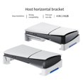 thumbnail image 2 of For Slim Game Console Horizontal Storage Stand Portable Flat Stand with 4 USB2.0 Ports Multi-Function Stand, 2 of 5
