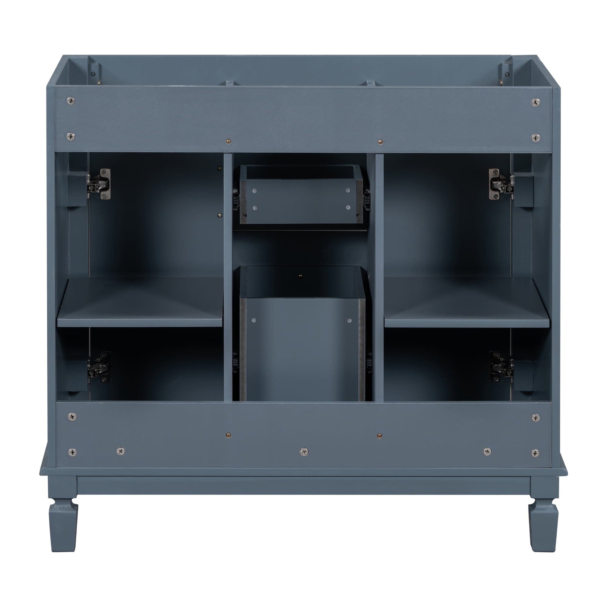 Euroco 36'' Bathroom Vanity without Top Sink, Cabinet only, Modern Bathroom Storage Cabinet with 2 Soft Closing Doors and 2 Drawers