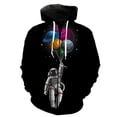 thumbnail image 5 of Sudadera con capucha y cremallera de astronauta espacial para hombres y mujeres, sudaderas casuales con estampado 3D, sudaderas de manga larga para niños, sudaderas de gran tamaño, ropa de calle, 5 of 5