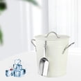 thumbnail image 4 of Galvanized Bucket Drinks Whisky Barrel Rust-Resistant Leak- White, 4 of 10
