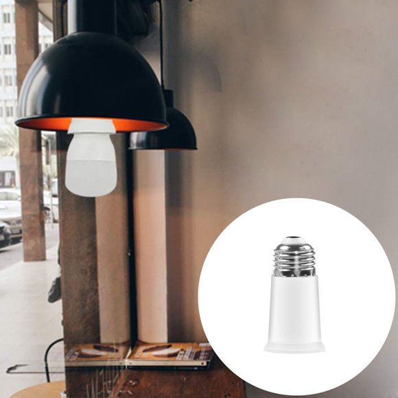 E27 To E27 65mm Extend Socket Base Lamp Holder Converter Light Bulb Cap Conversion Adapter Lamp Bulb Socket Extension Lamp Holder Adapter Christmas String Lights Plug in Snowflake Light Outdoor