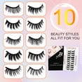 thumbnail image 2 of Magnetic Eyelashes 10 Pairs with Eyeliner Kit, Easy to Wear, Comfortable ＆ Reusable False Lashes with Multi Styles, No Glue Needed, 2 of 7