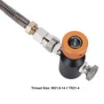 thumbnail image 1 of Fyydes CO2 Refill Adapter,CO2 Adapter Hose,36in W21.8-14 Spring Hose CO2 Adapter Kit With Release Valve Gold ASA For SodaStream, 1 of 8
